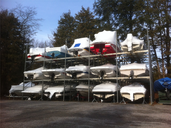 Safe and easily accessible for winter work or a quick spring launch. Safe and easily accessible for winter work or a quick spring launch.