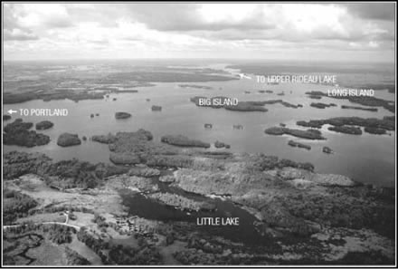 big rideau lake black and white