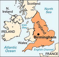 Birmingham England Map