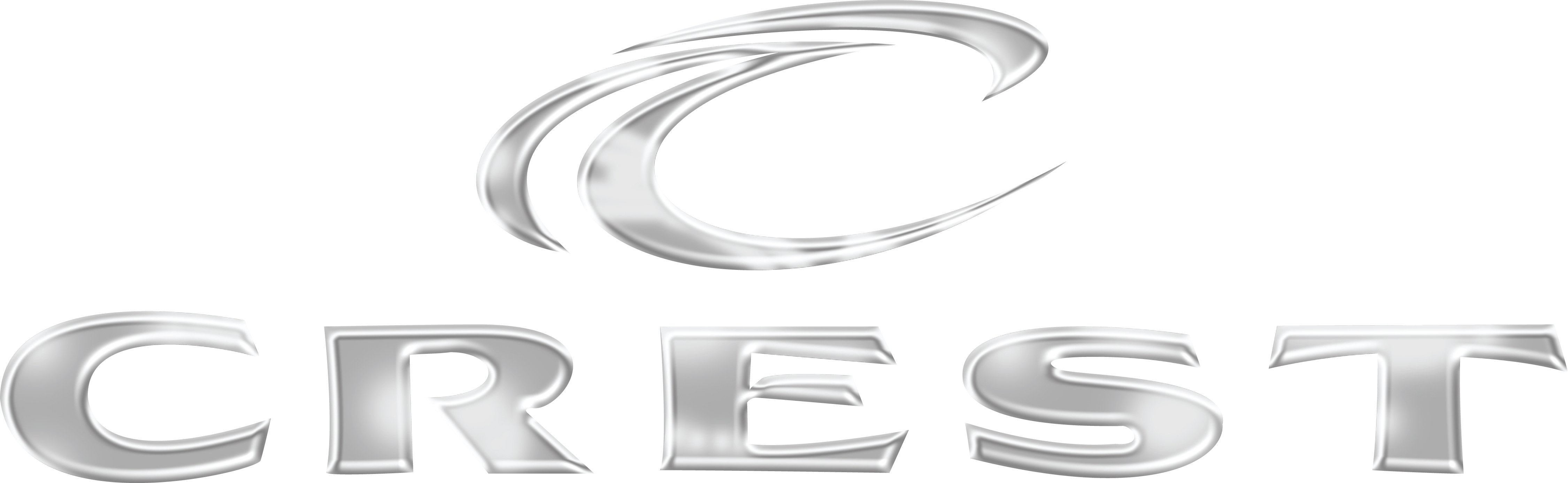 Crest Logo Silver Dimensional