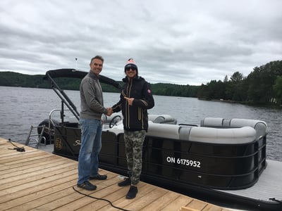 new pontoon boat delivery